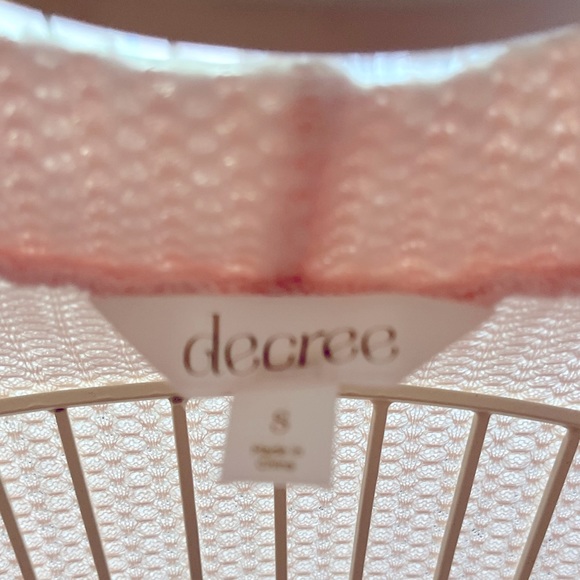 Womens size small light pink Decree brand cold shoulder sweater - Picture 7 of 7